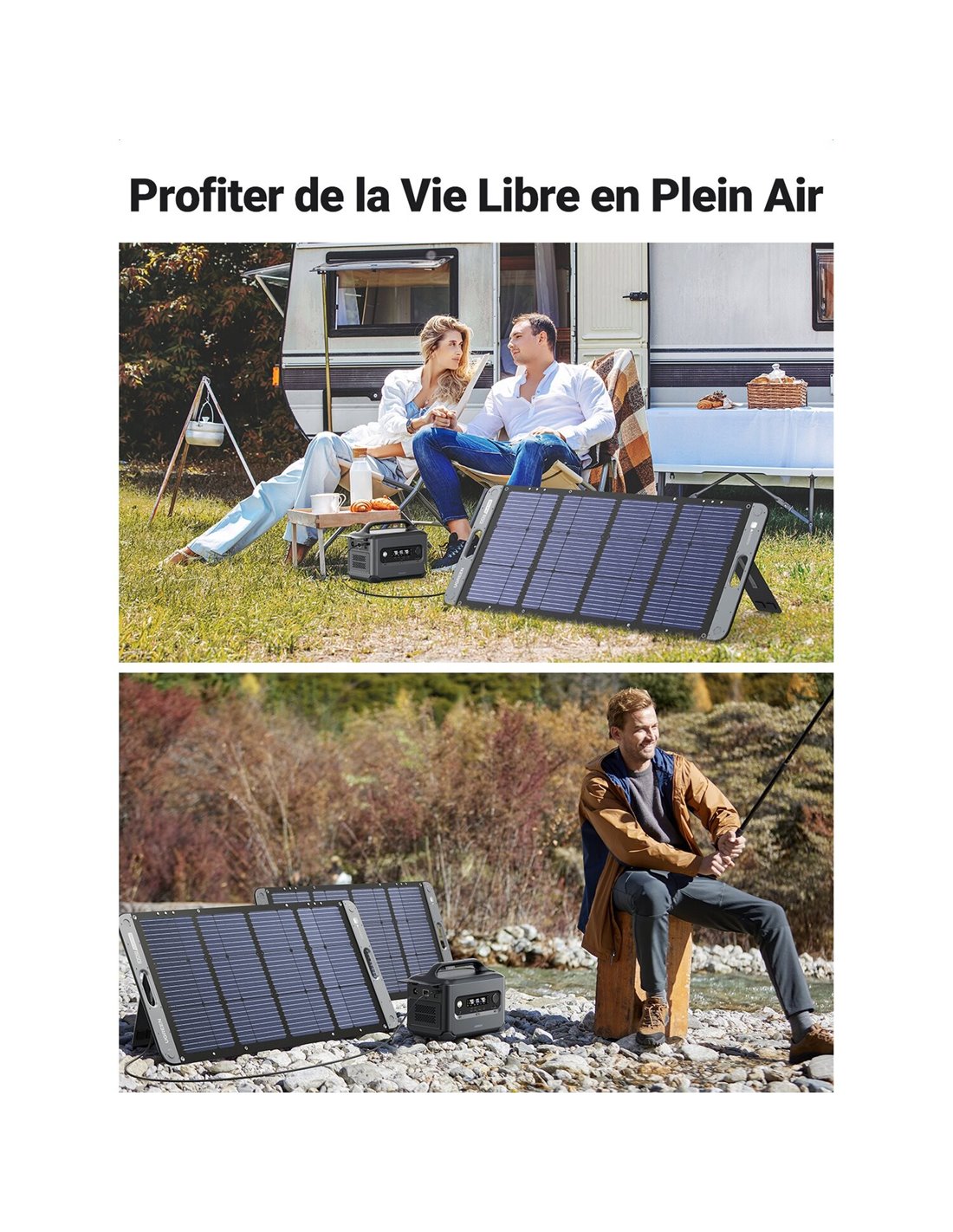 Panneau Solaire Portable 100 Watts SC100 UGREEN Panneau Solaire