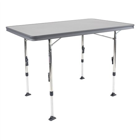 table rectangulaire grise al-247 en aluminium 110 x 70 cm - crespo 400468