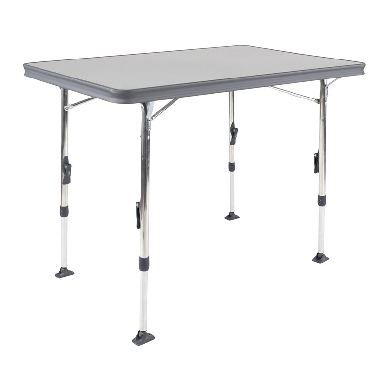 table rectangulaire grise al-246 en aluminium 101 x 65 cm - crespo 400467