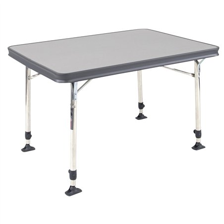 table rectangulaire grise al-245 en aluminium 80 x 60 cm - crespo 400466