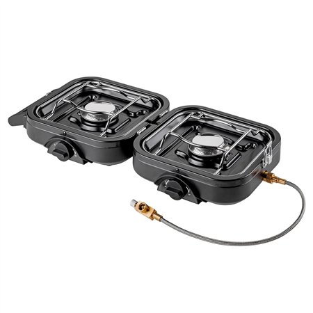 réchaud à gaz pliable 2 feux - kemper 394768
