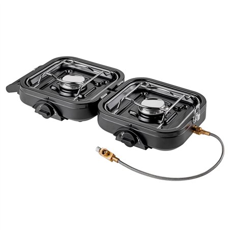 réchaud à gaz pliable 2 feux - kemper 394768