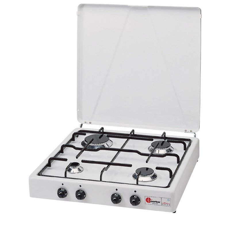réchaud à gaz 4 feux thermocouple - parker 395101