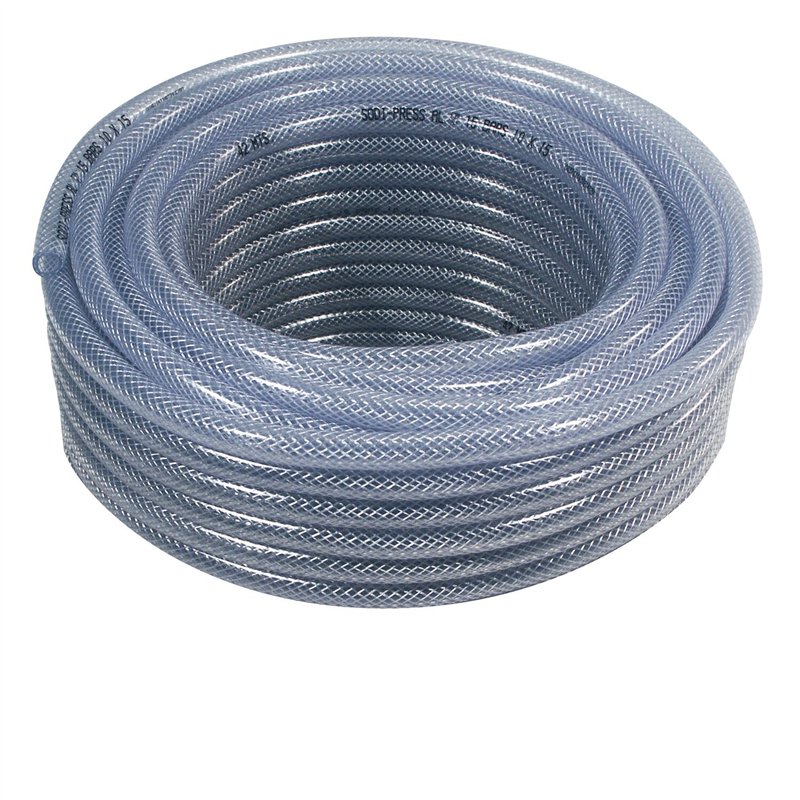 tuyau souple pvc armé diam. intérieur 20 mm / au ml transparent 395195