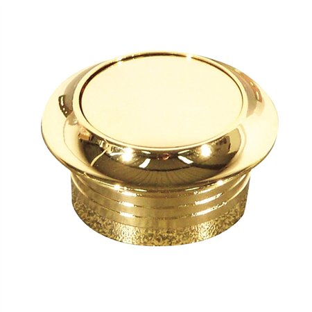 rosace + bouton doré épaisseur de porte 13 mm 396817