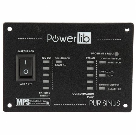 Convertisseur pure-sinus 12V 3000 Watts - Powerlib - powerlib - 3700628272953