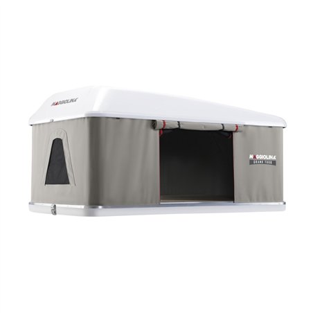 tente de toit maggiolina grand tour small coloris gris clair coque blanche - autohome 398362