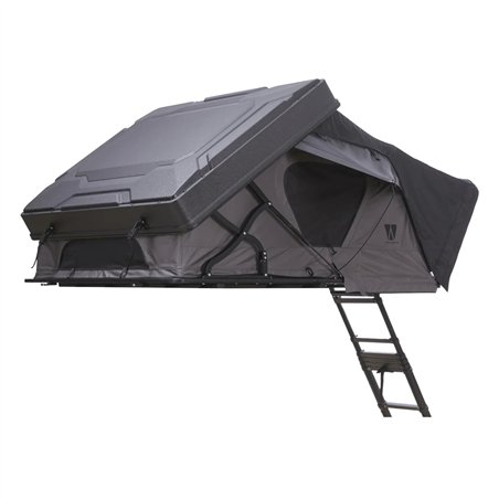 tente de toit mighty oak light 165 line-x grise - vickywood 394861