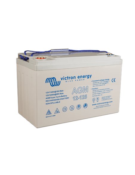 Batterie AGM Super Cycle 125Ah Victron - Victron Energy - Equipe Ton camping-car