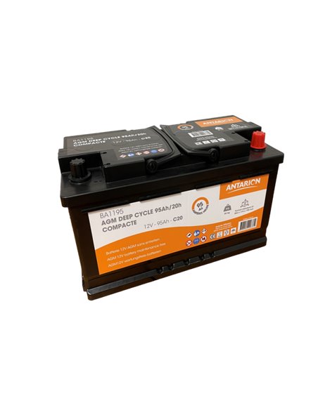 Batterie AGM COMPACT 95Ah ANTARION - Antarion - Equipe Ton camping-car