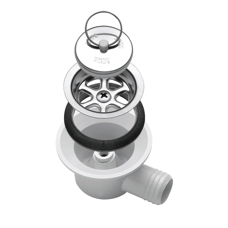 bonde à siphon sortie coudée pour tuyau 20 mm - smev 395977