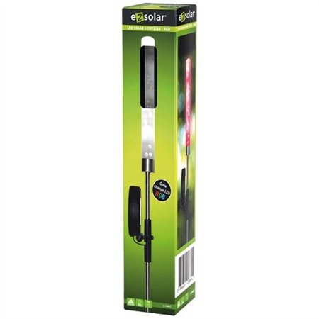 borne solaire led detecteur multicolore - ezsolar 369340