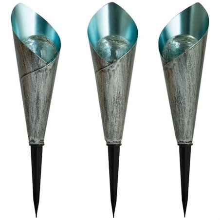 borne solaire design finition métal craquelé et verre x3 - ezsolar 369306