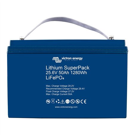 batterie litihum super pack 25,6v / 50ah m8 - victron 389775