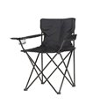 Chaise De Camping Pliante 80x83.5x51cm Couleur Noire - Equipe Ton camping-car - 5709386963552