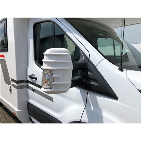 coques bumper de protection pour rétroviseur ford transit à partir de 2014 - blanc - milenco 389524