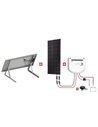 Kit Abris 150w - 12v - Régulateur Mppt - Support Basique - KIT ABRIS 150W 12V - UNITECK - Equipe Ton camping-car -