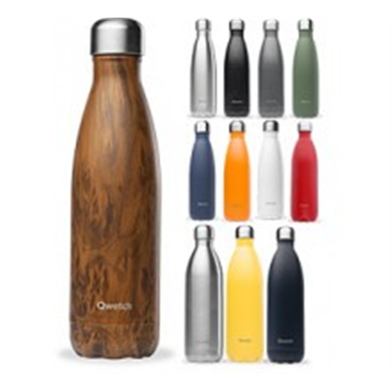 bouteille isothermes inox couleur gris désignation bouteille isotherme roc gris 500 ml 264692