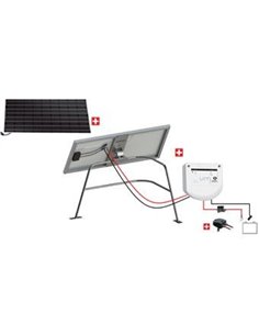 Kit Nautisme 100w - 12v  Panneau Monocristallin - Mppt  Support Balcon - KIT NAUTISME 100W  12V - - UNITECK -