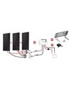 Kit Abris 3x150w 12v - Régulateur Mppt - Support Basique - KIT ABRIS 450W  12V - UNITECK - Equipe Ton camping-car -