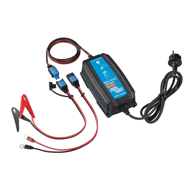 chargeur blue smart ip65 + connecteur dc 12/25 230v - victron 400353