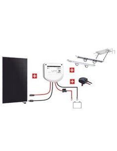 Kit Nautisme 150w - 12v  Panneau Back Contact - Mppt Support Portique - KIT NAUTISME 150W  12V - - Equipe Ton camping-car -