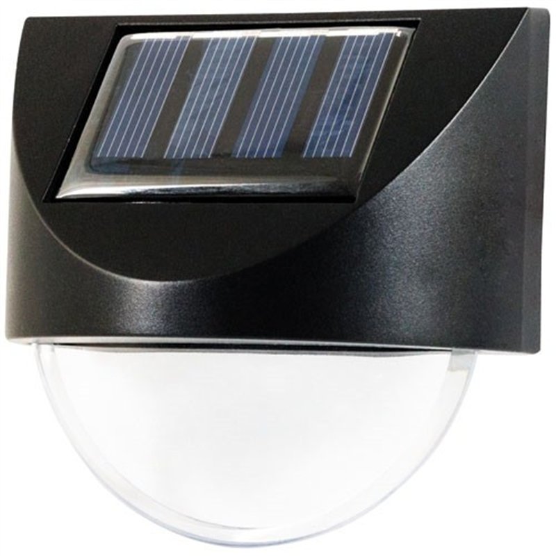 appliques solaires carrées x 2 blanc chaud - ezsolar 369347