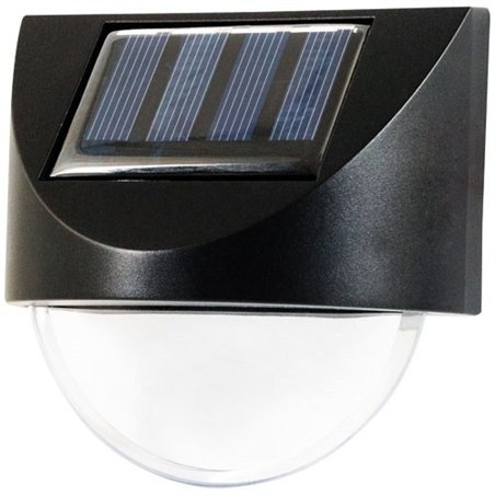 appliques solaires carrées x 2 blanc chaud - ezsolar 369347