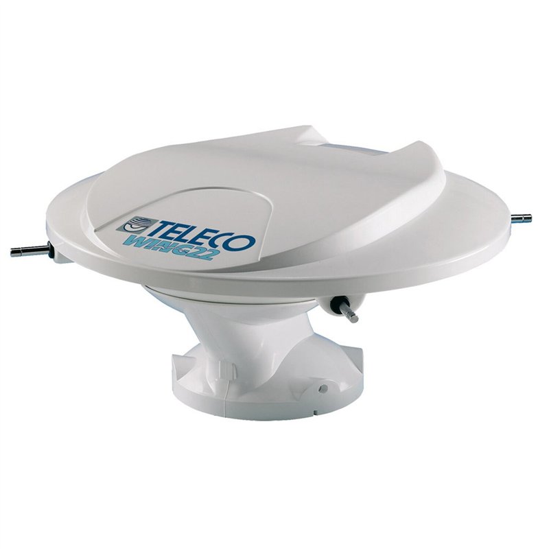 antenne tv omnidirectionnelle wing22 avec amplificateur at412 5g, câble coaxial de 5m - teleco 389816