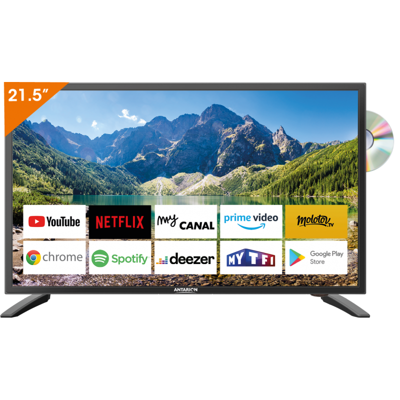 tv 22'' smart dvd - android 14.0 - antarion 435098