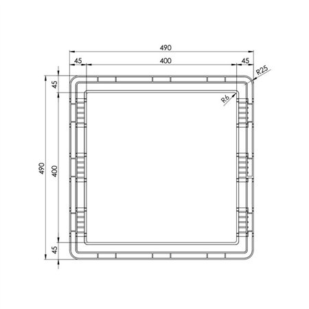 adaptateur frame 00-754040i 40x40 cm - maxxair