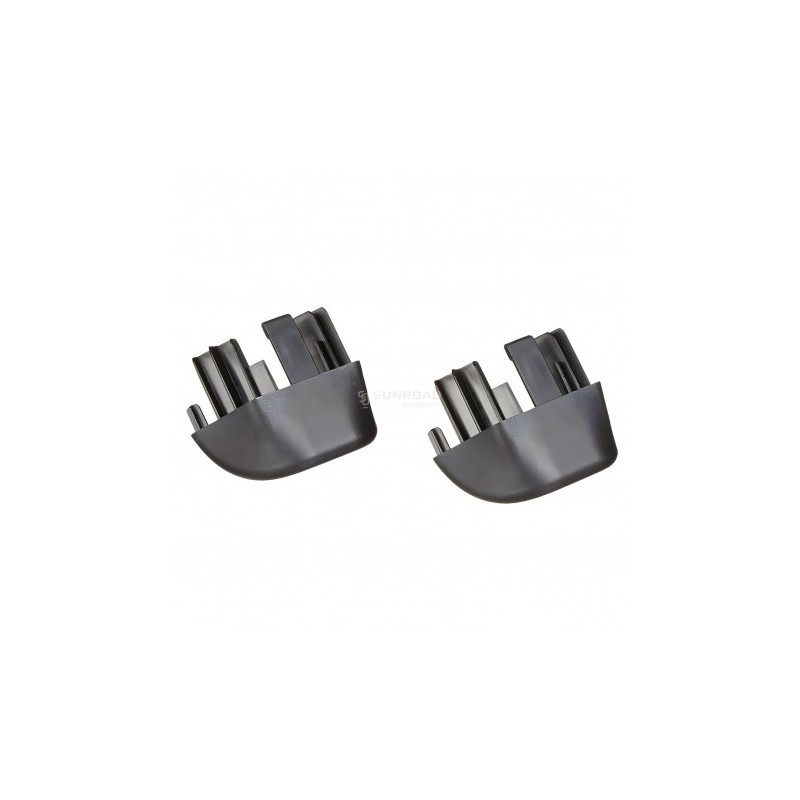embout de rail noir (lot de 2) - thule