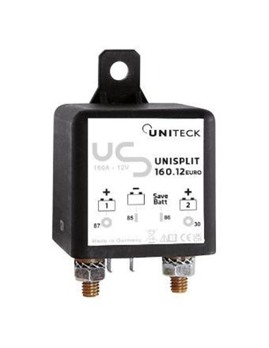 Coupleur Séparateur 12v - 160a - Euro 6 - UNISPLIT 160.12 EURO 6 - UNITECK - Equipe Ton camping-car