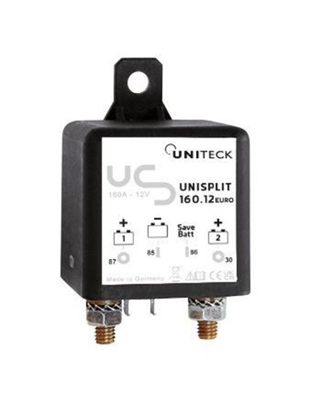 Coupleur Séparateur 12v - 160a - Euro 6 - UNISPLIT 160.12 EURO 6 - UNITECK - Equipe Ton camping-car