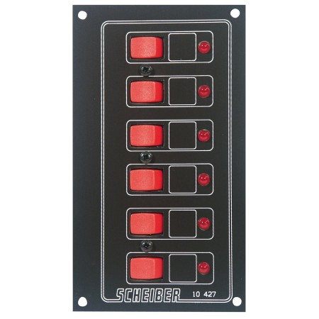 panneaux à disjoncteurs thermiques auto-réarmables 6 circuits - scheiber Scheiber3700147601142