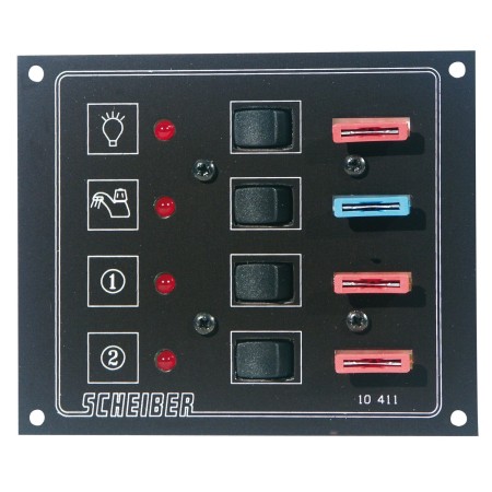 panneaux à fusibles plats 4 circuits - scheiber Scheiber3700147601104