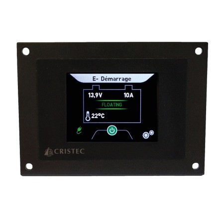 contrôleur de batteries tactile + shunt - cristec Cristec3700505102489