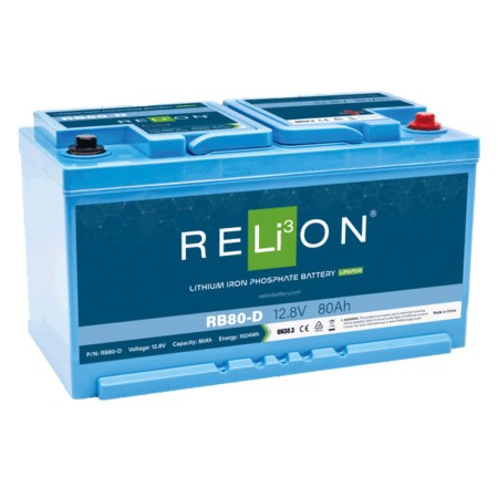 batterie lithium batterie 80ah lithium - relion RELiON850025732550