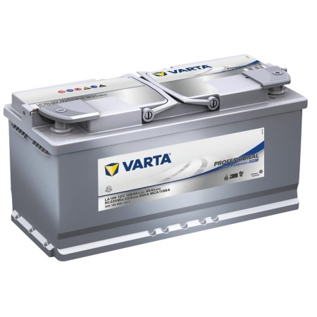 batterie auxiliaire professional agm 105 ampères - varta Varta4016987142745