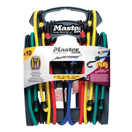 set de rangement de 10 tendeurs multi-longueurs - masterlock Masterlock3520190923158