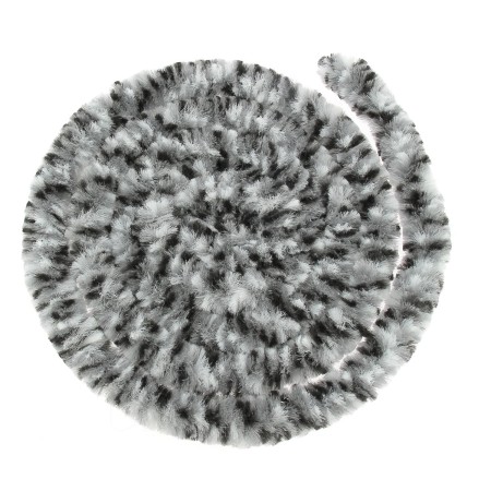rideaux de porte chenille tricolore noir / blanc / gris 56 x 185 cm - incasa INCASA3700628240341