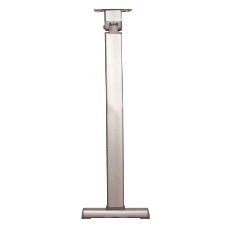 pied de table basculant aluminium anodisé coulissant gris Générique
