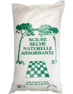 Sciure sèche naturelle absorbante de bois 30 litres pour toilettes sèches ou litière animale - Equipe Ton camping-car