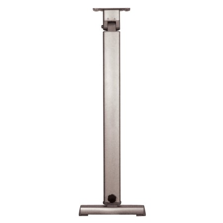 pied de table basculant aluminium anodisé coulissant gris Générique