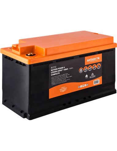 Batterie Lithium 150Ah POWER + ANTARION Bluetooth - Antarion - Equipe Ton camping-car - 3700282205823