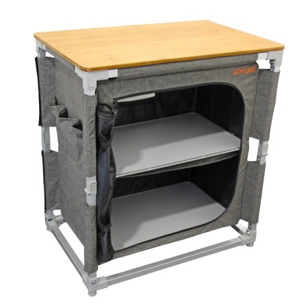 meuble de rangement 2 étagères easyquick jaipur - soplair SOPLAIR3700628266662