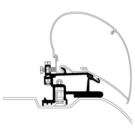 adaptateur de stores boxer/jumper/ducato depuis 07 3,25 m - thule Thule5415182045681