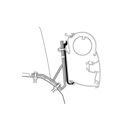 adaptateur iveco - ducato h2 toit relevable - thule Thule5415182007801