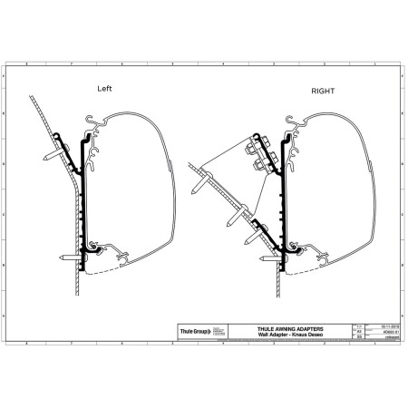 adaptateur pour stores knauss après 2019 - 3,50 m - thule Thule5415182047845