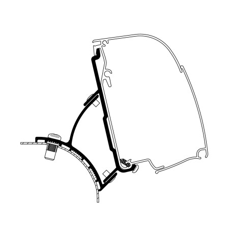 adaptateur omnistor 4200 vw t5/t6 minivan - thule Thule5415182066341